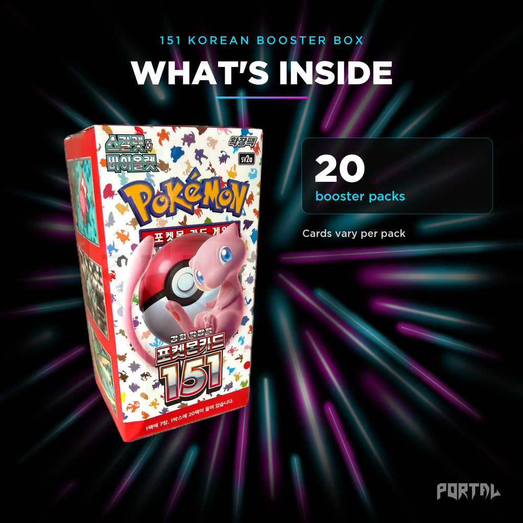 151 Korean booster box, what's inside, Portal TCG