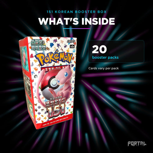 151 Korean booster box, what's inside, Portal TCG