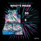 Future Flash Japanese booster box, what's inside: 30 booster packs, 5 cards per pack, Portal TCG