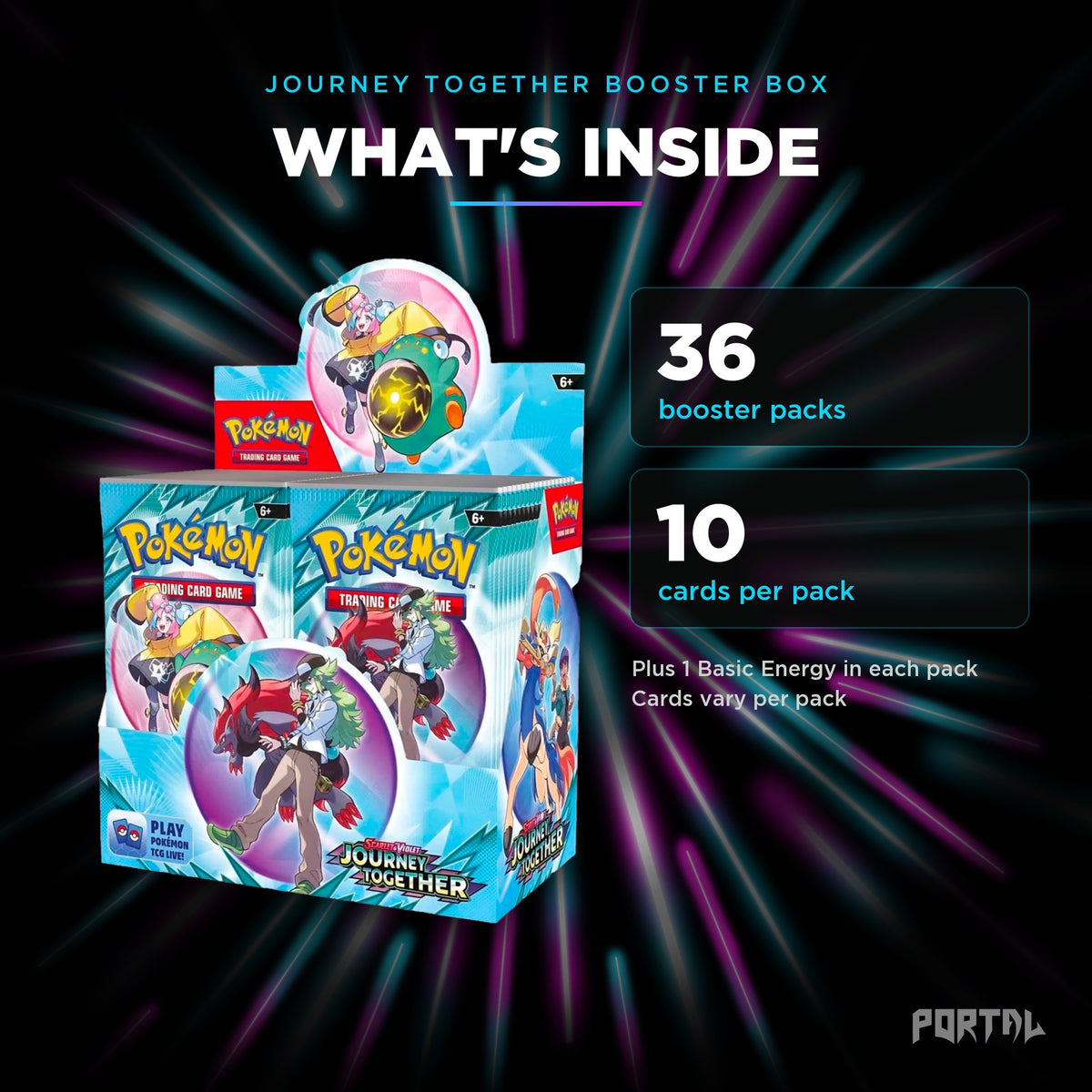 Journey Together booster box, what's inside, Portal TCG