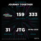 Journey Together set information: 159 cards in the set, 333 in the master set, Portal TCG