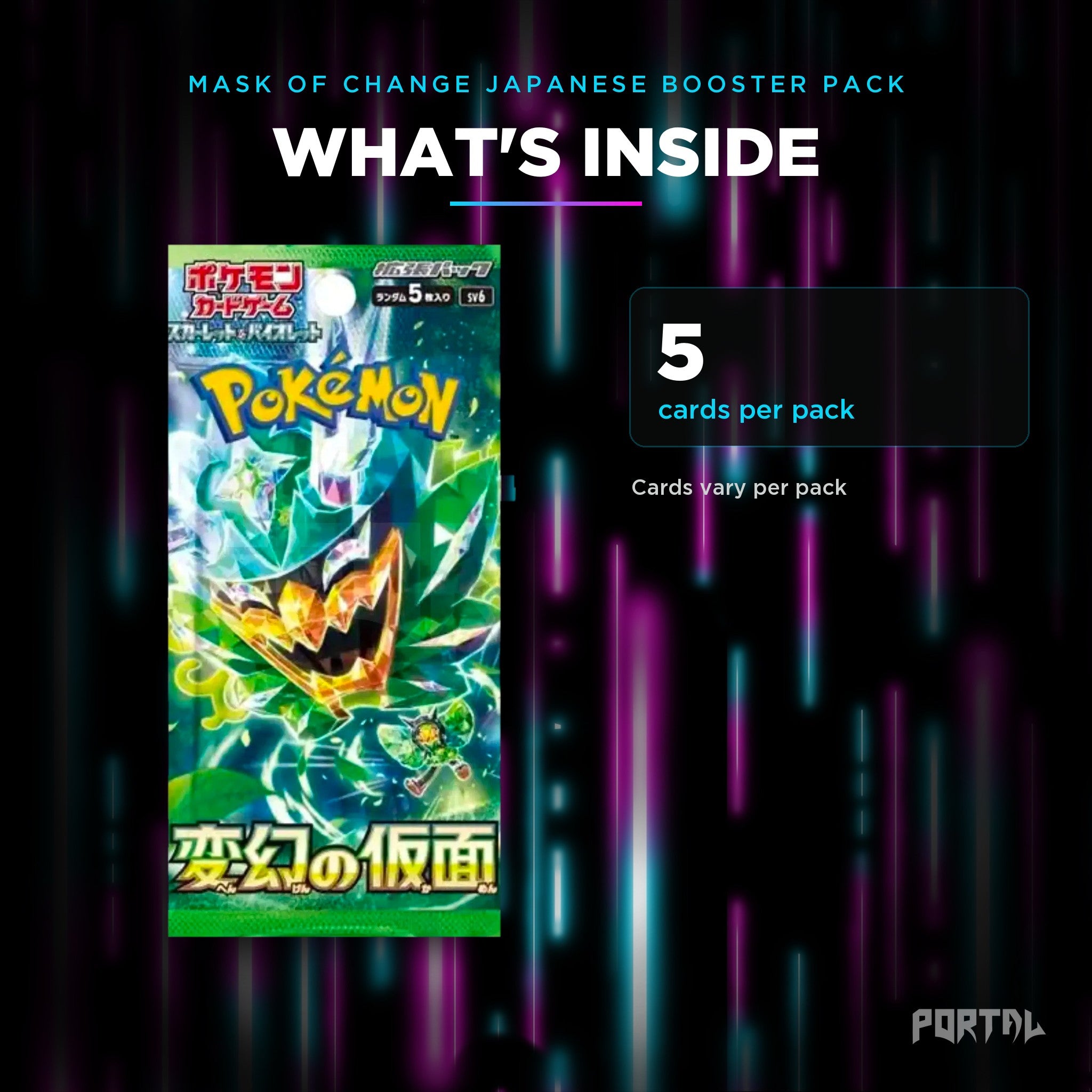 Mask of Change Japanese Booster Pack | Pokemon | Portal TCG