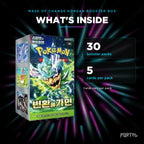 Mask of Change Korean booster box, what's inside: 30 booster packs, 5 cards per pack, Portal TCG