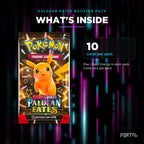 Paldean Fates booster pack, what's inside: 10 cards per pack, Portal TCG