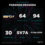 Paradise Dragona Japanese set information: 64 cards in the set, 94 in the master set, Portal TCG
