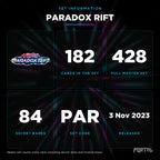 Paradox Rift set information: 182 cards in the set, 428 in the master set, Portal TCG