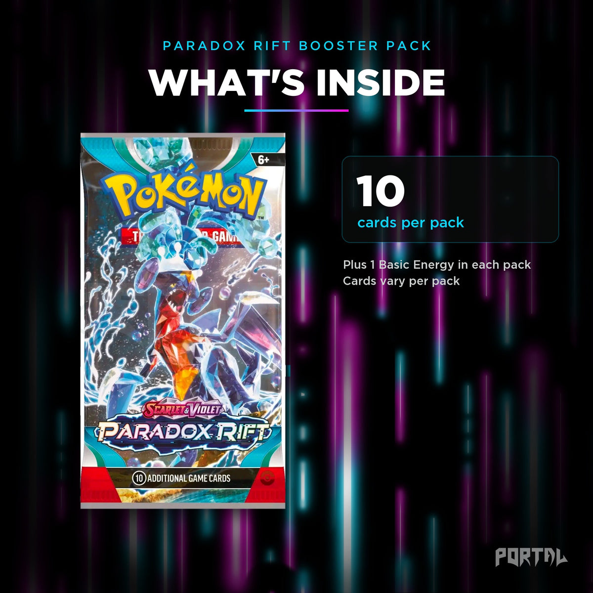 Paradox Rift booster pack, what's inside: 10 cards per pack, Portal TCG
