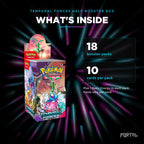 Temporal Forces half booster box, what's inside: 18 booster packs, 10 cards per pack, Portal TCG