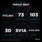 Triple Beat Japanese set information: 73 cards in the set, 103 in the master set, Portal TCG