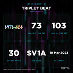 Triple Beat Japanese set information: 73 cards in the set, 103 in the master set, Portal TCG