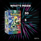 Triple Beat Korean booster box, what's inside: 30 booster packs, 5 cards per pack, Portal TCG