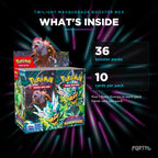 Twilight Masquerade booster box, what's inside, Portal TCG