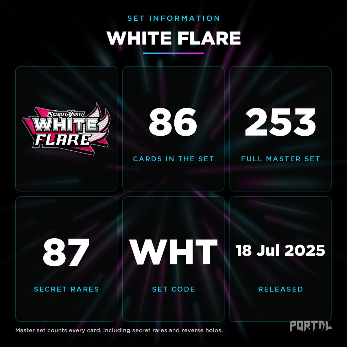 White Flare set information, Portal TCG