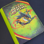 Delta Reign Master Set Collector's Bundle - Binder, Checklist & 10 Booster Packs, lifestyle photo, Portal TCG