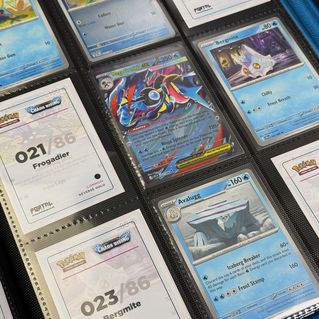 Chaos Rising Master Set Collector's Bundle, lifestyle photo, Portal TCG