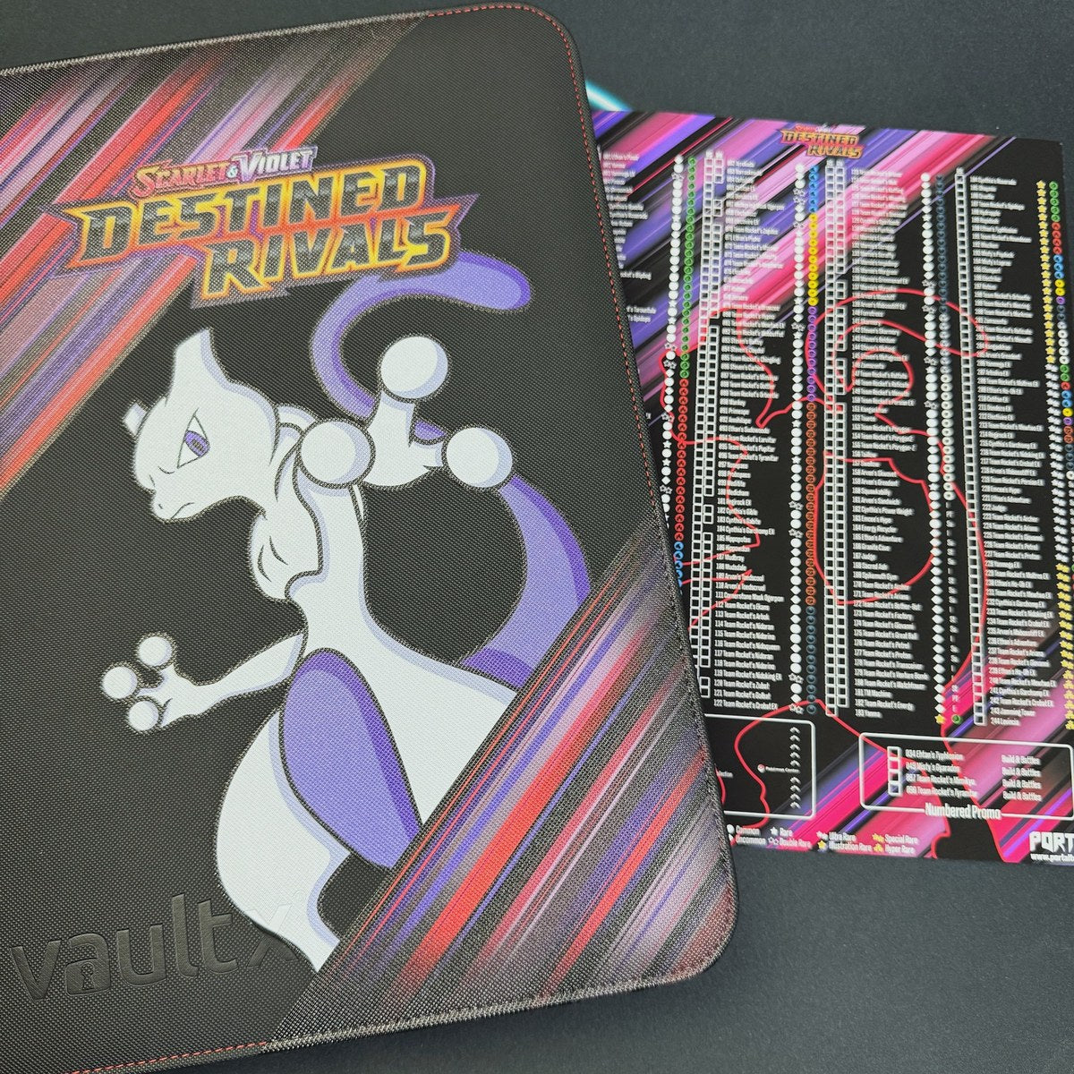 Destined Rivals Collector's Bundle, binder and checklist lifestyle photo, Portal TCG