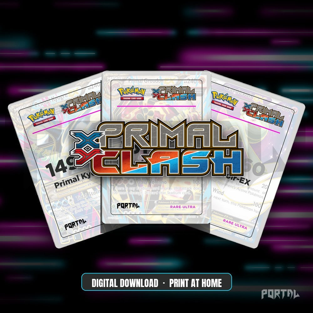 Pokemon Primal Clash master set placeholders, digital download, Portal TCG