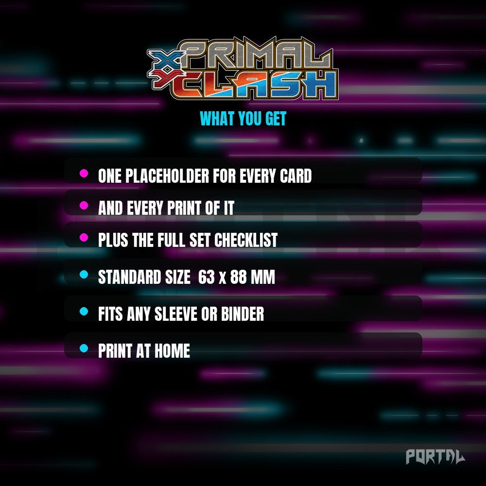 Pokemon Primal Clash master set placeholders, what you get, Portal TCG