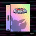Pokemon Prismatic Evolutions master set checklist kit, cover and spine, Portal TCG