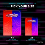 Pokemon Scarlet & Violet Base master set checklist kit, A4 and A5 sizes, Portal TCG