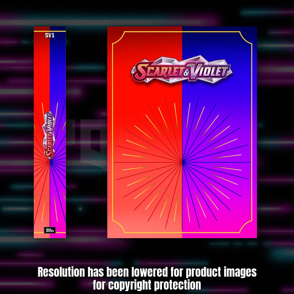 Scarlet Violet Base master set checklist vinyl sticker kit