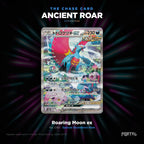 Ancient Roar Japanese Pokemon booster box, chase card: Roaring Moon ex number 090, Special Illustration Rare