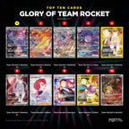 Glory of Team Rocket Japanese Pokemon booster box, the ten most valuable cards in the set ranked by price