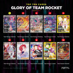 Glory of Team Rocket Japanese Pokemon booster pack, the ten most valuable cards in the set ranked by price