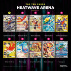 Heatwave Arena Japanese Pokemon booster pack, the ten most valuable cards in the set ranked by price