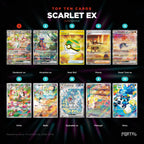 Scarlet ex Japanese Pokemon booster box, the ten most valuable cards in the set ranked by price