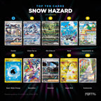 Snow Hazard Japanese Pokemon booster box, the ten most valuable cards in the set ranked by price