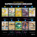 Supercharged Breaker Japanese Pokemon booster box, the ten most valuable cards in the set ranked by price