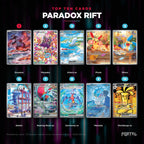 Paradox Rift English Pokemon booster pack, the ten most valuable cards in the set ranked by price