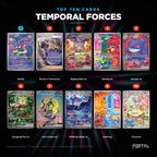 Temporal Forces English Pokemon booster box, the ten most valuable cards in the set ranked by price