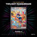 Twilight Masquerade English Pokemon booster box, chase card: Greninja ex number 214, Special Illustration Rare