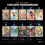 Twilight Masquerade English Pokemon booster box, the ten most valuable cards in the set ranked by price