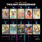 Twilight Masquerade English Pokemon booster pack, the ten most valuable cards in the set ranked by price