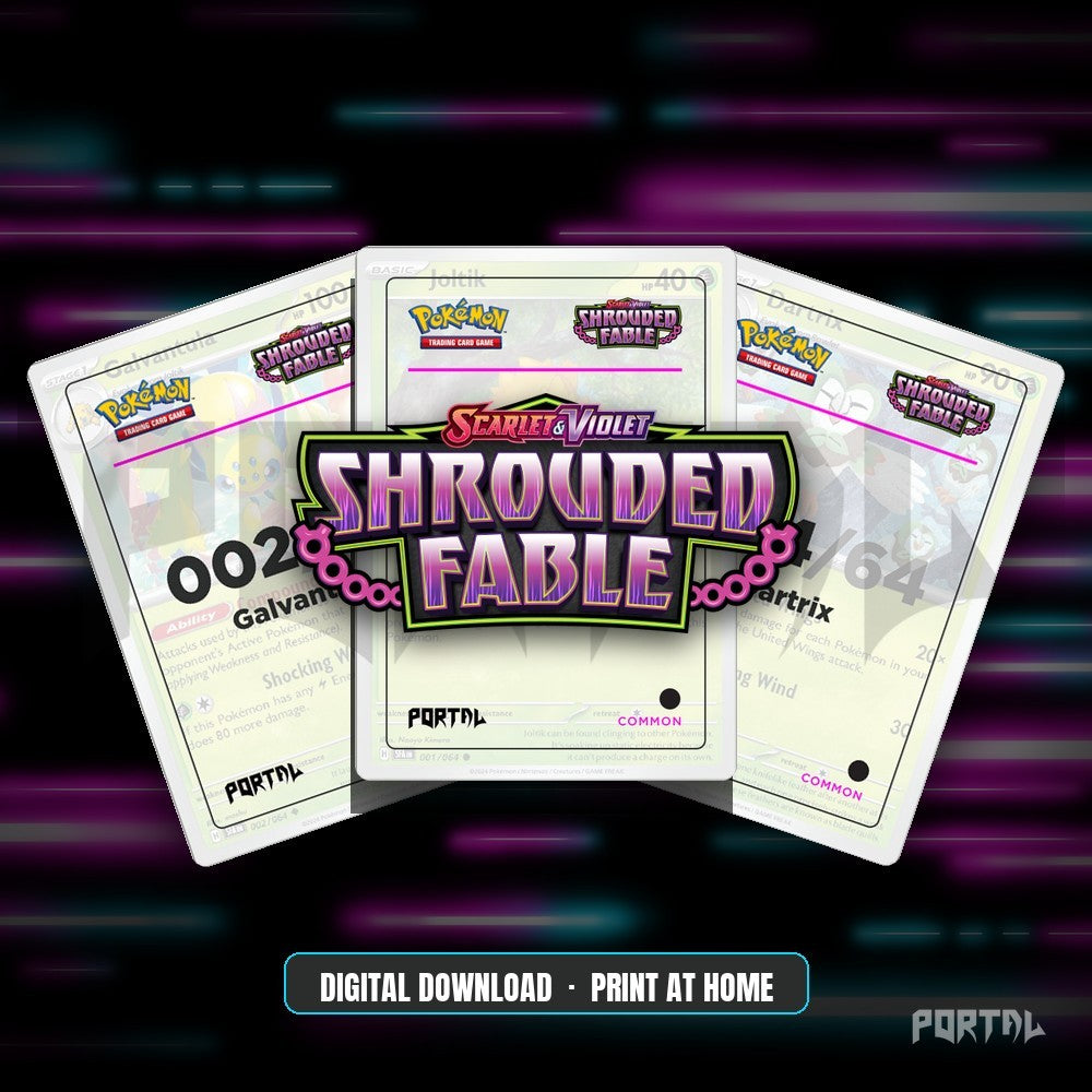 Shrouded Fable master set placeholders, digital download, Portal TCG