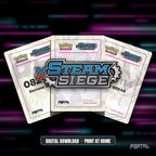 Pokemon Steam Siege master set placeholders, digital download, Portal TCG