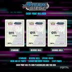 Pokemon Steam Siege master set placeholders, every print included, Portal TCG