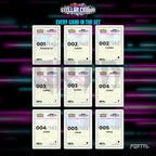 Stellar Crown placeholder cards laid out in a nine pocket binder page