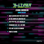 Storm Emeralda master set placeholder cards, what is included
