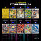 Pokemon Storm Emeralda Japanese booster pack, top ten cards, Portal TCG