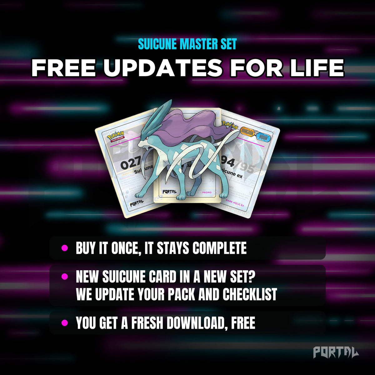 Suicune placeholders: free updates for life