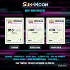 Pokemon Sun & Moon master set placeholders, every print included, Portal TCG
