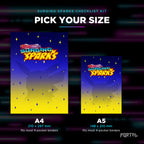 Pokemon Surging Sparks master set checklist kit, A4 and A5 sizes, Portal TCG