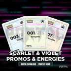 Scarlet & Violet Promos & Energies master set placeholder cards, digital download, Portal TCG