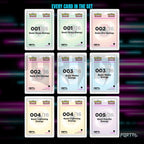 Scarlet & Violet Energies placeholder cards laid out in a nine pocket binder page