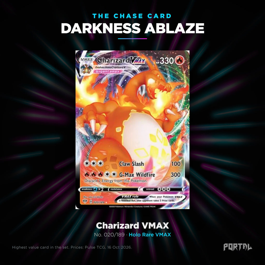 Pokemon Darkness Ablaze chase card, Portal TCG