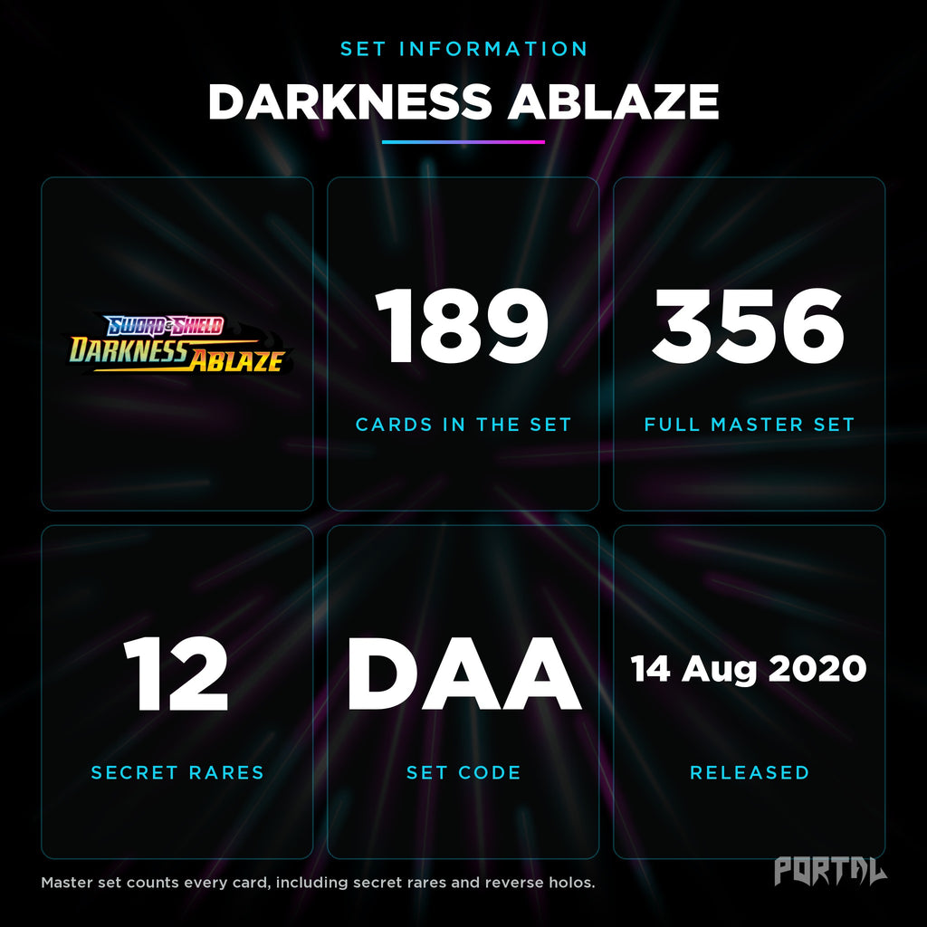 Pokemon Darkness Ablaze set information, Portal TCG
